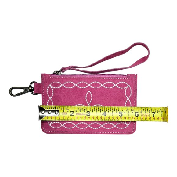 Genuine Leather Western Style Coins & Notes Purse with ID or Credit Card Pocket - Picture 6 of 7